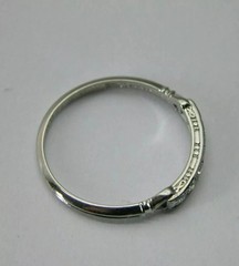 Art Deco Style Lab Created Diamond Anniversary Engagement 14K White Gold FN Ring