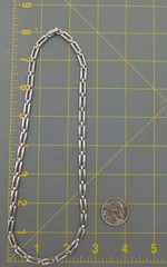 Classic Paperclip Chain Link 18″ Necklace Polished Silver Tone Vintage