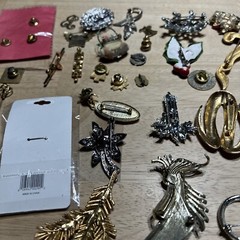 Vintage lot of Assorted Brooches / Pins. 43 Pieces.