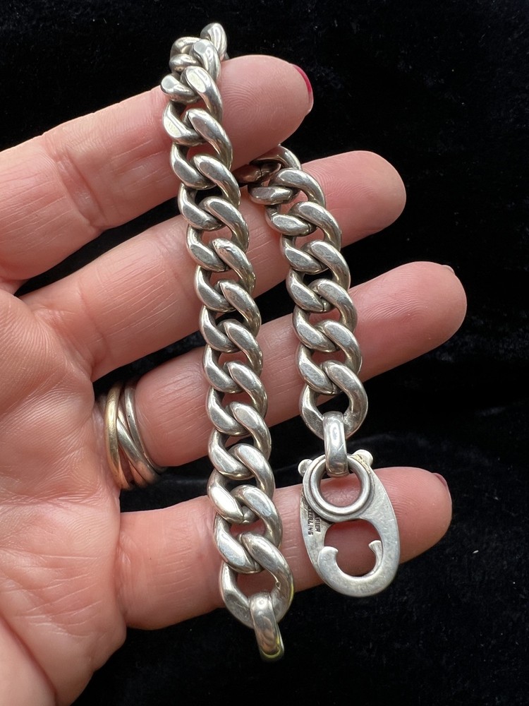 Mid Century Napier Sterling Men’s Chunky Link Bracelet