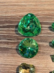 Uranium Glass Rhinestone Lot