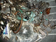 Vintag- Now Mystery Jewelry Bags – Mostly Silver Toned – All Wearable!