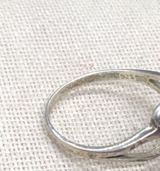 Vintage Sterling Silver 925 Unique Aquamarine Ring Sz 6 V880