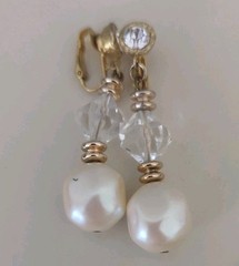 VTG Lot 11 Pair Clip-On Earrings Avon Marvella + no brand Wedding Dress Up Party