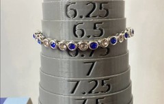Vintage Avon Sparkling Crystal Tennis Bracelet and Earring Set In Original Box