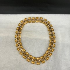 Vintage PEP Erwin Pearl Necklace Gold Tone Collar Signed 16”
