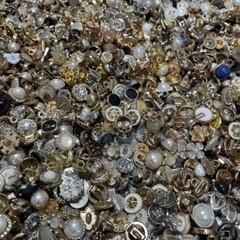 Vintage-now Costume Jewelry makeing Lots button Read Description 50pcs