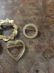 Gold Tone Vintage Brooch Lot Of 5