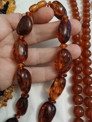 Amber Jewelry Lot Reconstituted & Baltic Amber Mixed Lot READ Descrip