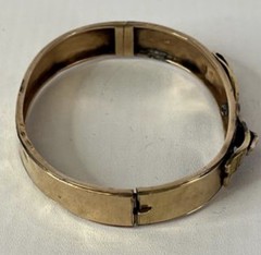 Antique Imperial Russian 14K Gold Bangle Bracelet – 56 Zolotnik Hallmark