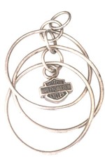 Harley-Davidson Bar And Shield• Pendant Or Charm • Spiral Wire Bracelet•