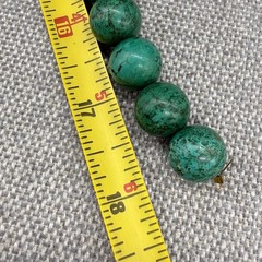 Vintage African Turquoise Necklace Bracelet Jewelry Set Large Heavy Chunky Boho