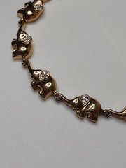 7.5 Inch Elephant Link Bracelet