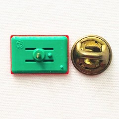 Ballou Morocco Moroccan Flag Lapel Tie Hat Pin Vintage Signed Jewelry Gift