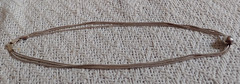 Vintage Triple Strand Sterling Silver Necklace Single Bead 16″ ITALY 925 Cl