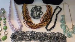 14 Vintage Retro MCM Beaded Necklace Various Colors