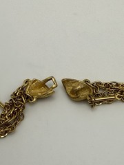 Vintage Gold Tone Multi Strand 24”Lariat Tassel Pendant Necklace