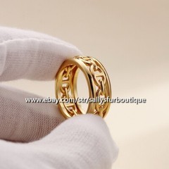 Sally’s Quality 100% Copper Scarf Ring Chain Buckles Brooch For Silk Scarves