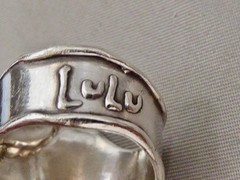 DESIGNER LuLu MODERNIST DESIGN STERLING SIVLER BAND RING SIZE 7.5 RING