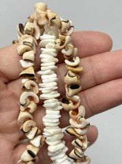 Vintage Y2K 90s Puka Shell Heishi Necklace Lot (10) Surfer Hawaiian Summer Beach