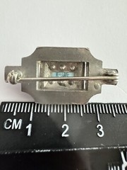 Antique Brooch Pin Silver Tone Possibly Pewter 1800s-1900s?