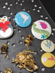 Lot Of Bird Themed Pins And Pin Back Buttons Bird Pin Lot MDTAP