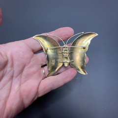 Metropolitan Museum Art Butterfly Cleo Brooch Sterling Silver 3.25″ MMA 1992