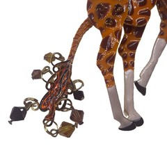 Lunch At The Ritz 2Go Articulated Movable Enamel Giraffe Brooch Pin