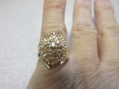 Beautiful Estate Baguette Diamond Ring “missing 1 Diamond” Size 7 MAKE OFFER