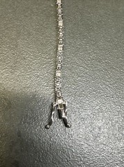 Sterling Silver 925 Cz Stone Tennis Bracelet Marked Korea Docz Jjj Z92
