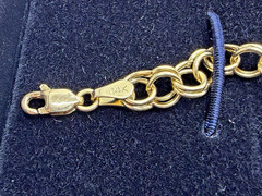 14k Yellow Gold Michael Anthony Charm Bracelet w/ Dove Charm & COA & Box