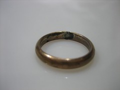 ANTIQUE 1/100 10K RGP PINKIE RING BAND SIZE 5.5