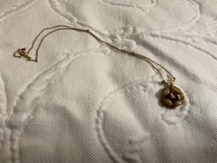1/20 14K Gold-filled Rose Pendant w/ Necklace 4.75g