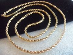Vintage Gold filled Chain Necklace 33 in 22.5 grams Fifth Avenue