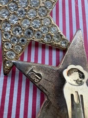Vintage Tara Star Rhinestone Clip-On Earring Set – 1950s-1970s Collectible Rare