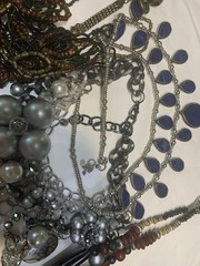 Vtg Runway Statement Necklace Lot Chunky Huge Mix Materials 15pc 5lb