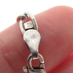 925 Sterling Silver Vintage Italy Flat Anchor Mariner Link Bracelet 7″