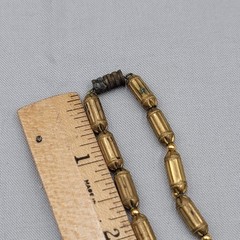 Antique Necklace Enamel Ceramic Filigree 15 in