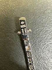 Sterling Silver 925 Cz Stone Tennis Bracelet Marked Korea Docz Jjj Z92
