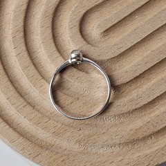 925 Sterling Silver Moonstone Minimalist Stackable Ring Size 6 – 1.29g