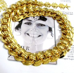 VTG RUNWAY WEIGHTY GP 19″ NAPIER DOUBLE LINK CHAIN NECKLACE CLASSIC STATEMENT