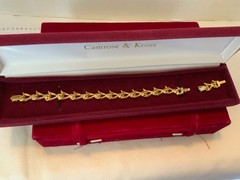 RARE CAMROSE KROSS JBK Jacqueline Jackie Kennedy Emerald Ruby Sapphire Bracelet