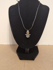 Avon Vtg Pendant Gold Tone Hat Frosted Snowman Christmas Holiday Jewelry
