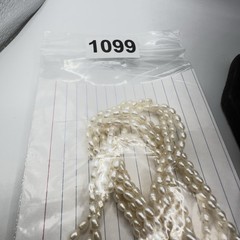 Vintage Rice Pearl Necklace Endless Strand 3 Rows Torsade 30 Inches Classic