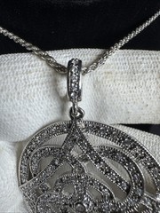 ✨Italy Sterling Silver 925 Large Modern Celtic Knot Pendant 20”Necklace✨