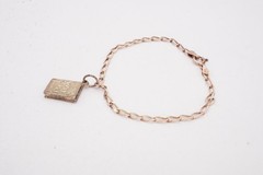 Vintage Sterling Silver 925 Bible Charm Bracelet 6.75″