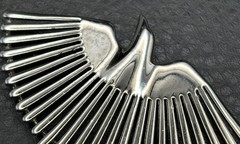 VTG Large JJ Phoenix Brooch Thunderbird Southwest Style Silver Tone Modernist