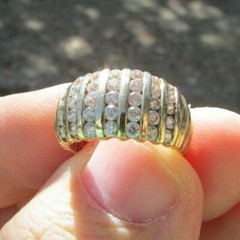 Antique Men’s Channel Set Ring 2.2 Ct Simulated Diamond 14k Yellow Gold Over