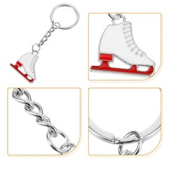 Zinc Alloy Key Chain Wear-resistant Alloy Roller Skate Decorative Bag Pendants