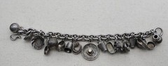 Antique 1920’s Mexico Sterling Silver Chain Bracelet (pre-Eagle marks) jingles